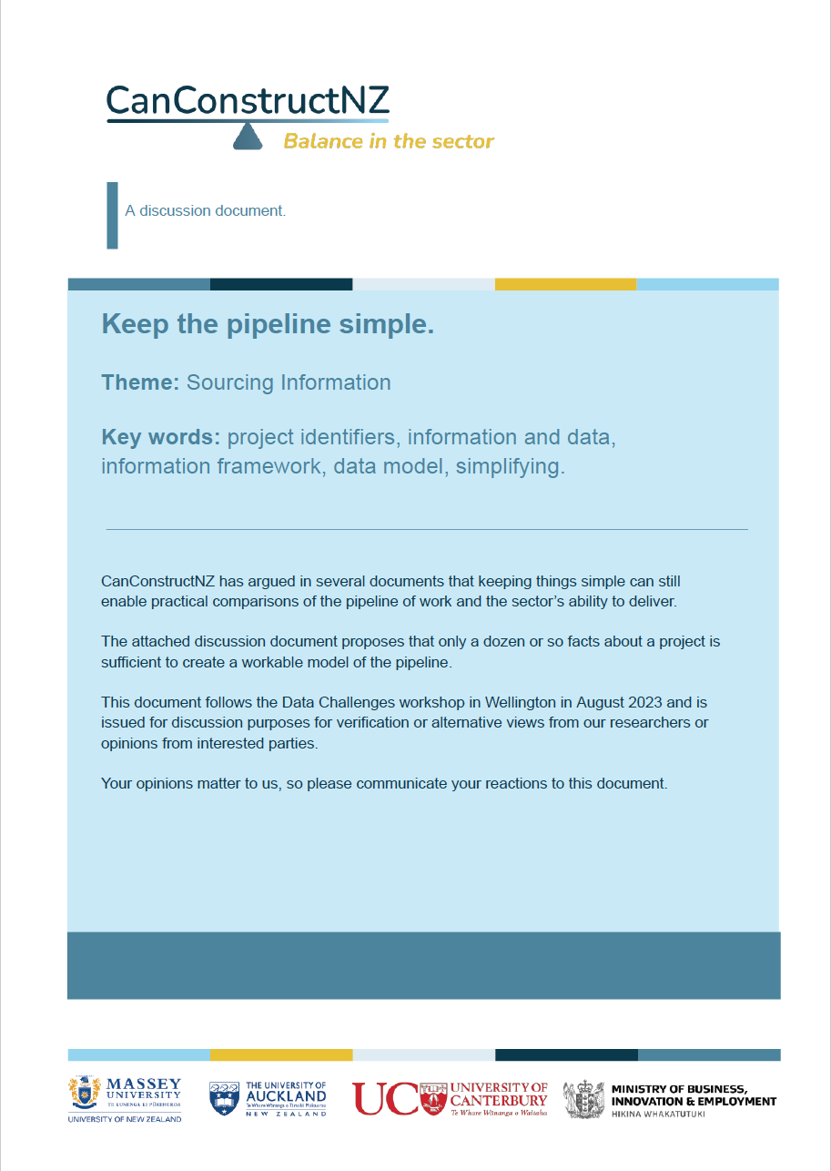Keep the pipeline simple. Cover
